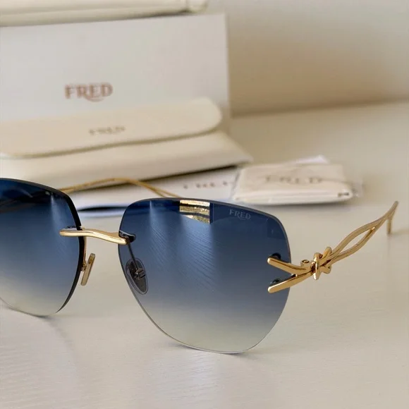 New! Fred Blue Gradient Sunglasses, FG40058U 30W, Authentic - Picture 5 of 14